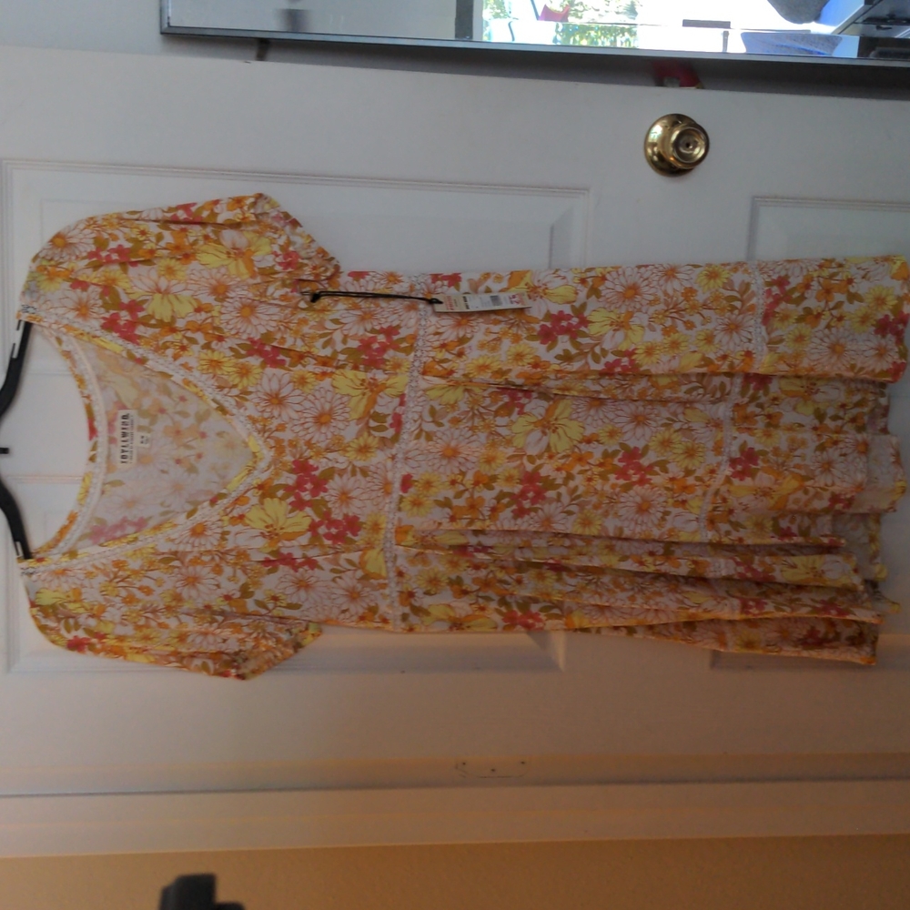 Idyllwind Floral Yellow and Orange Dress